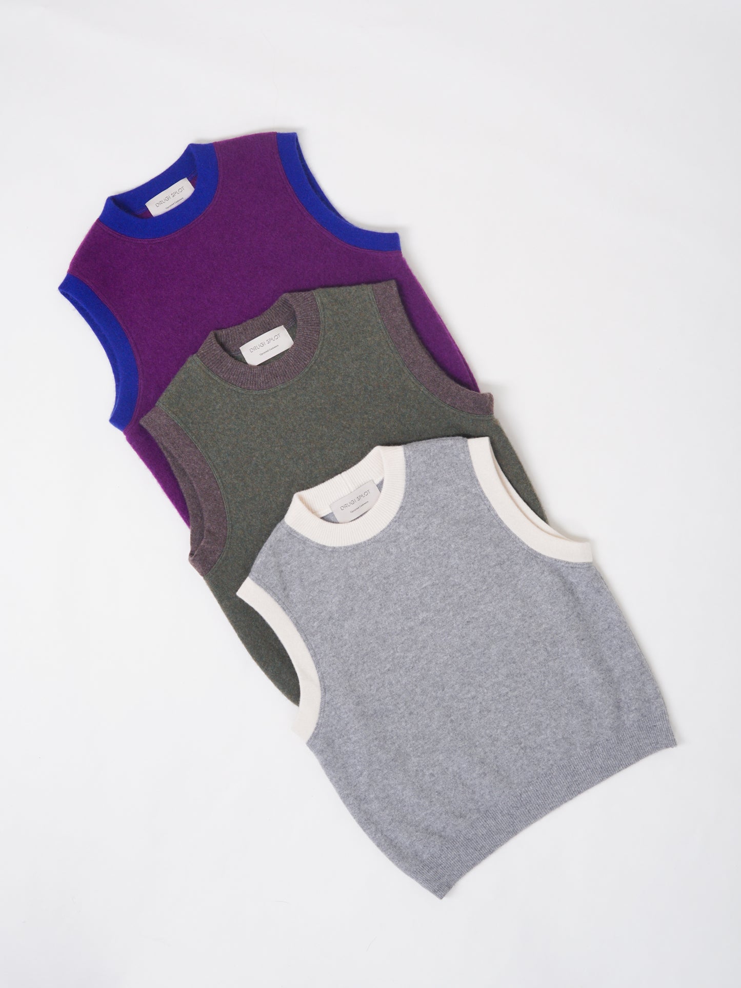 Cashmere Vest Plum