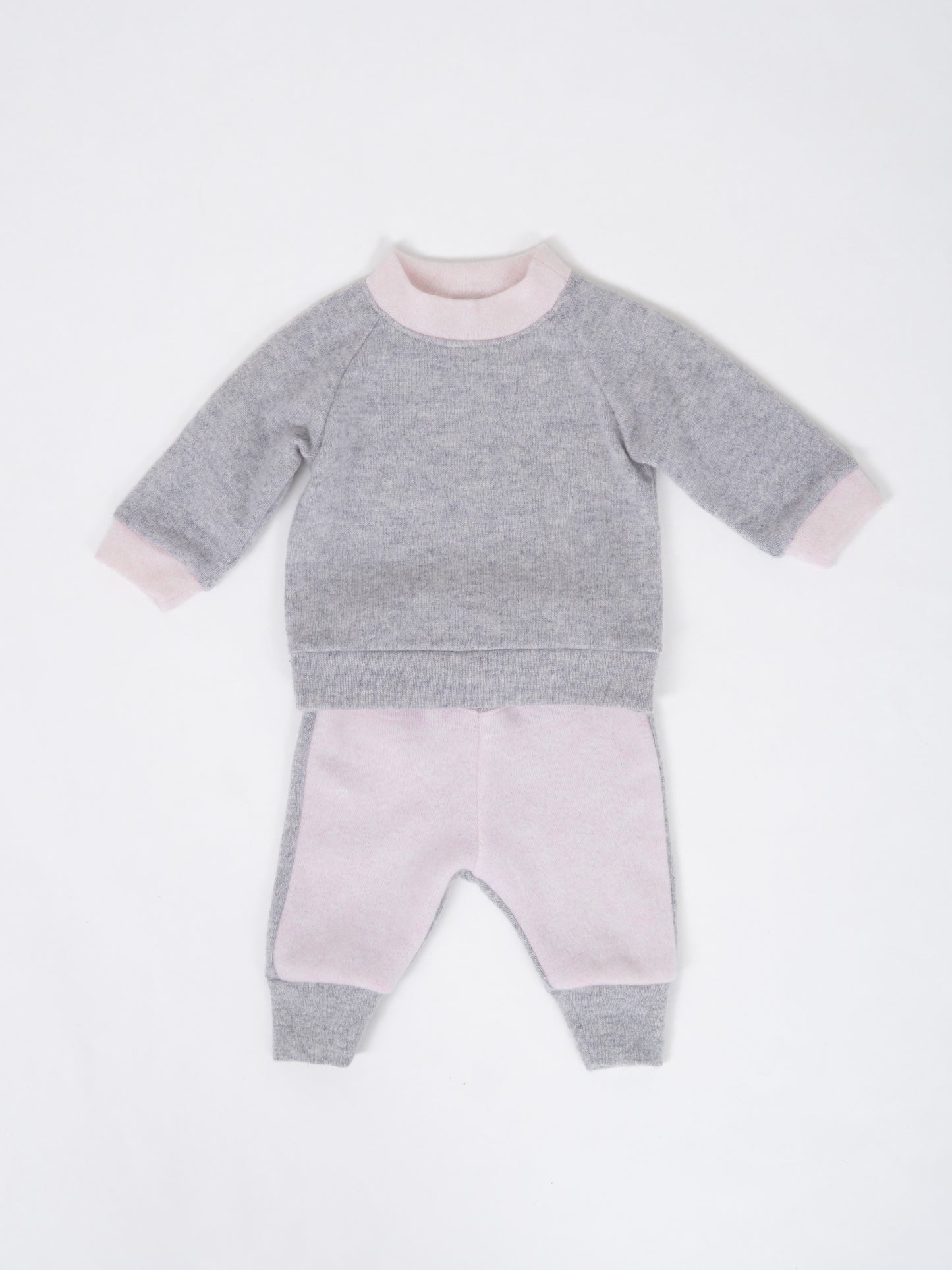 Kaszmirowy komplet Grey&Pink