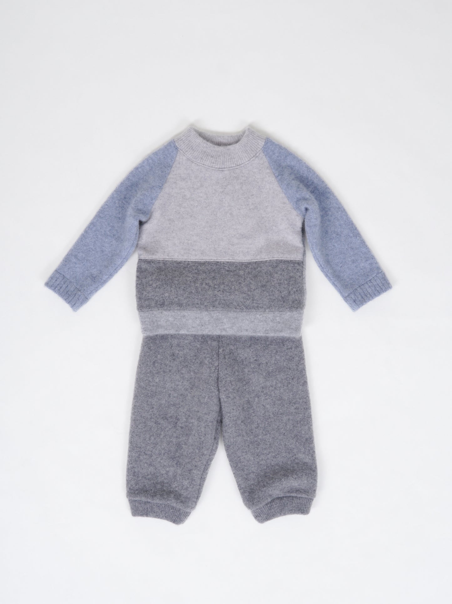 Kaszmirowy komplet Grey&Blue