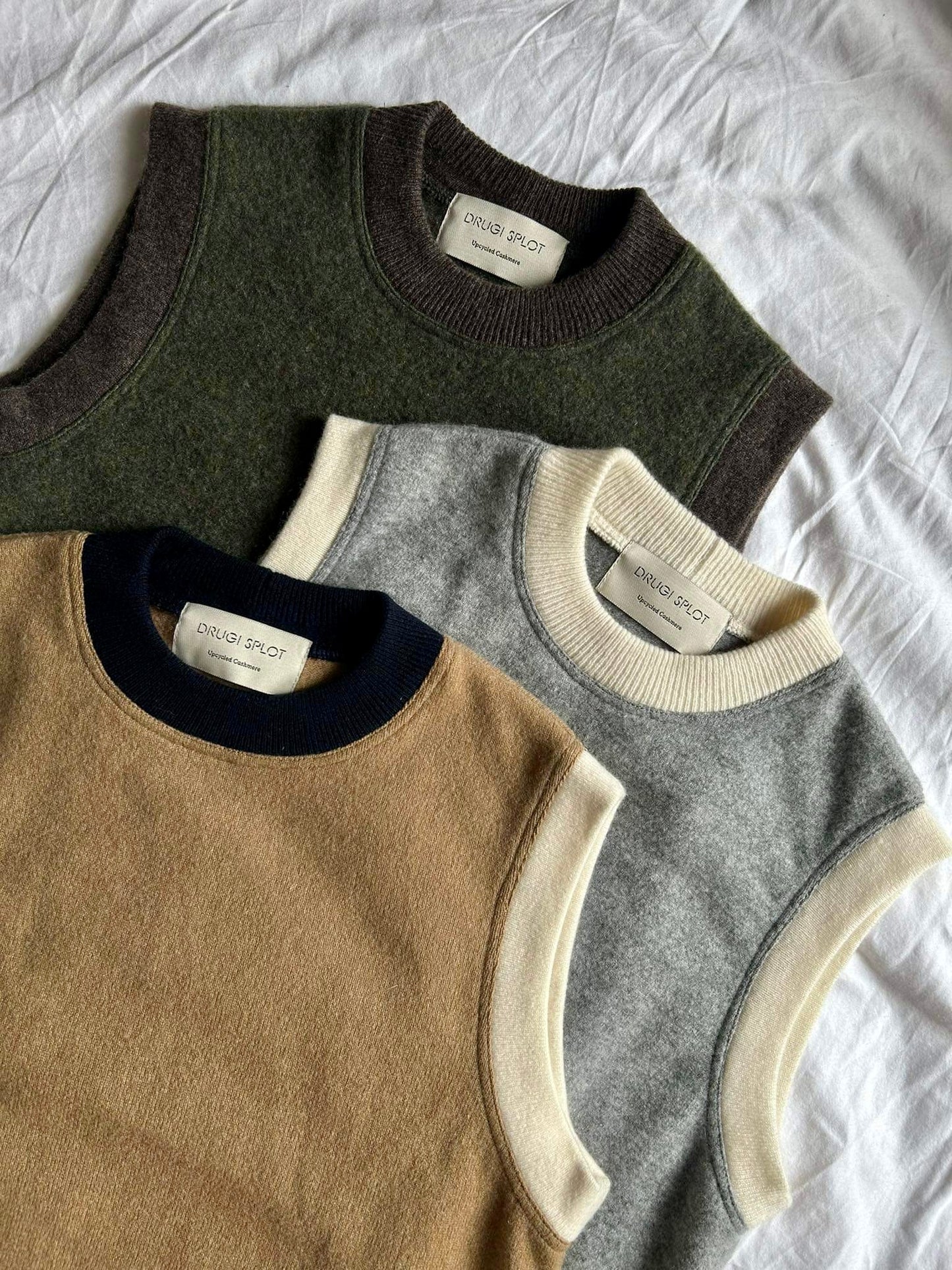 Cashmere Vest Khaki