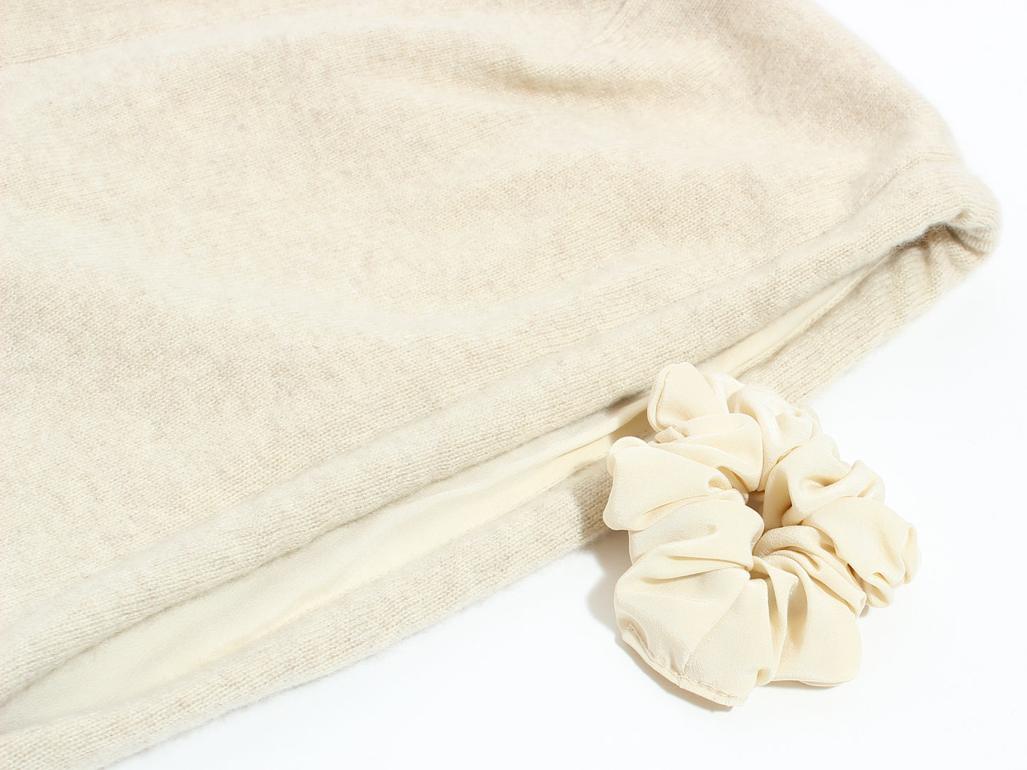 Light Beige Hood Cashmere & Silk