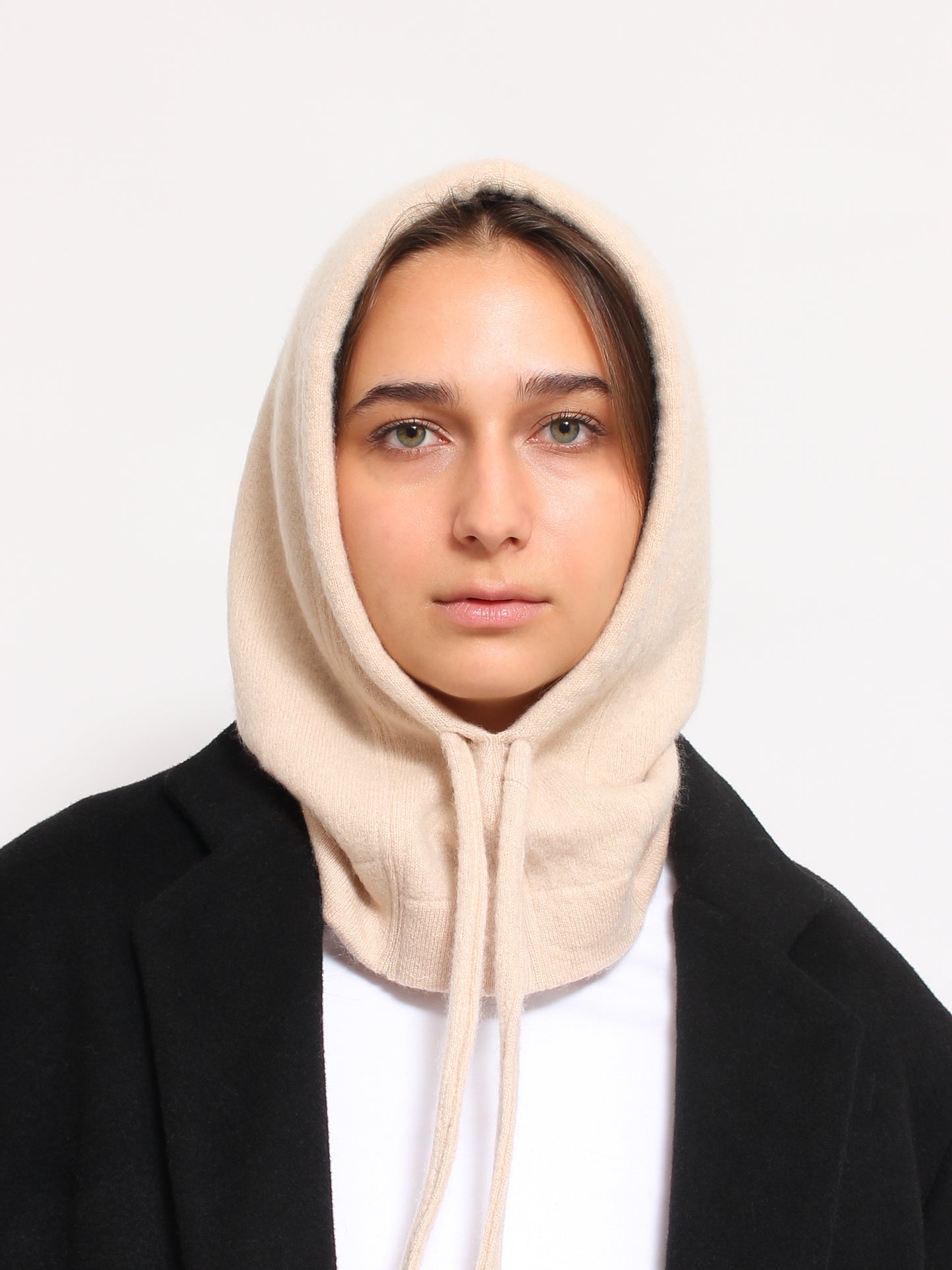 Light Beige Cashmere Hood