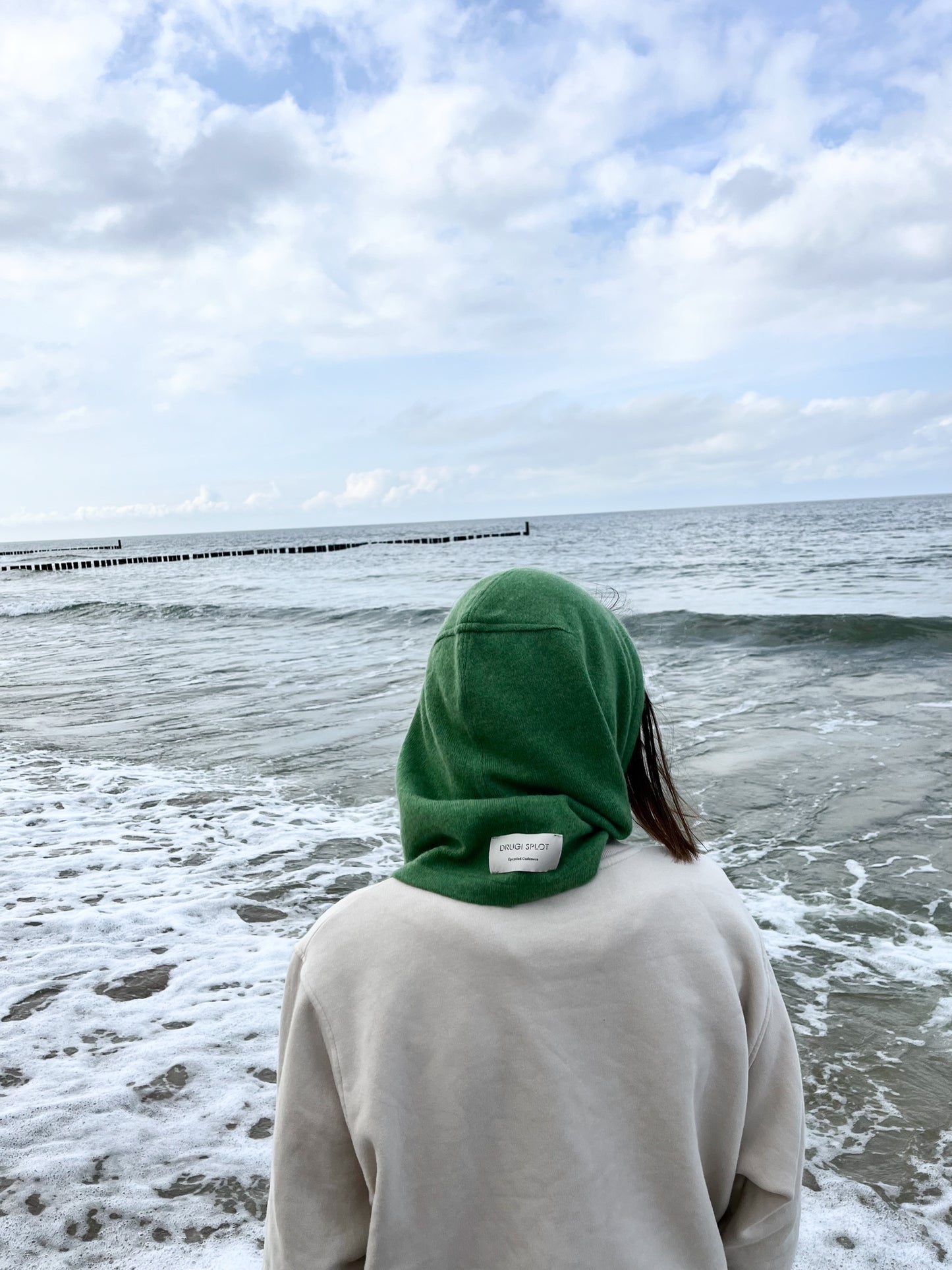 Green Grass Cashmere Hood