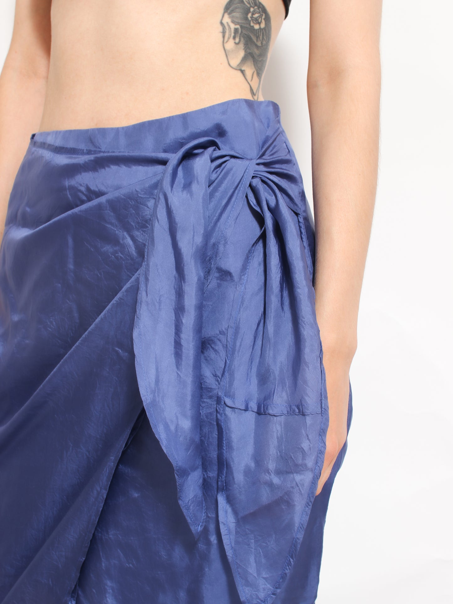 Spódnica Wrap niebieska