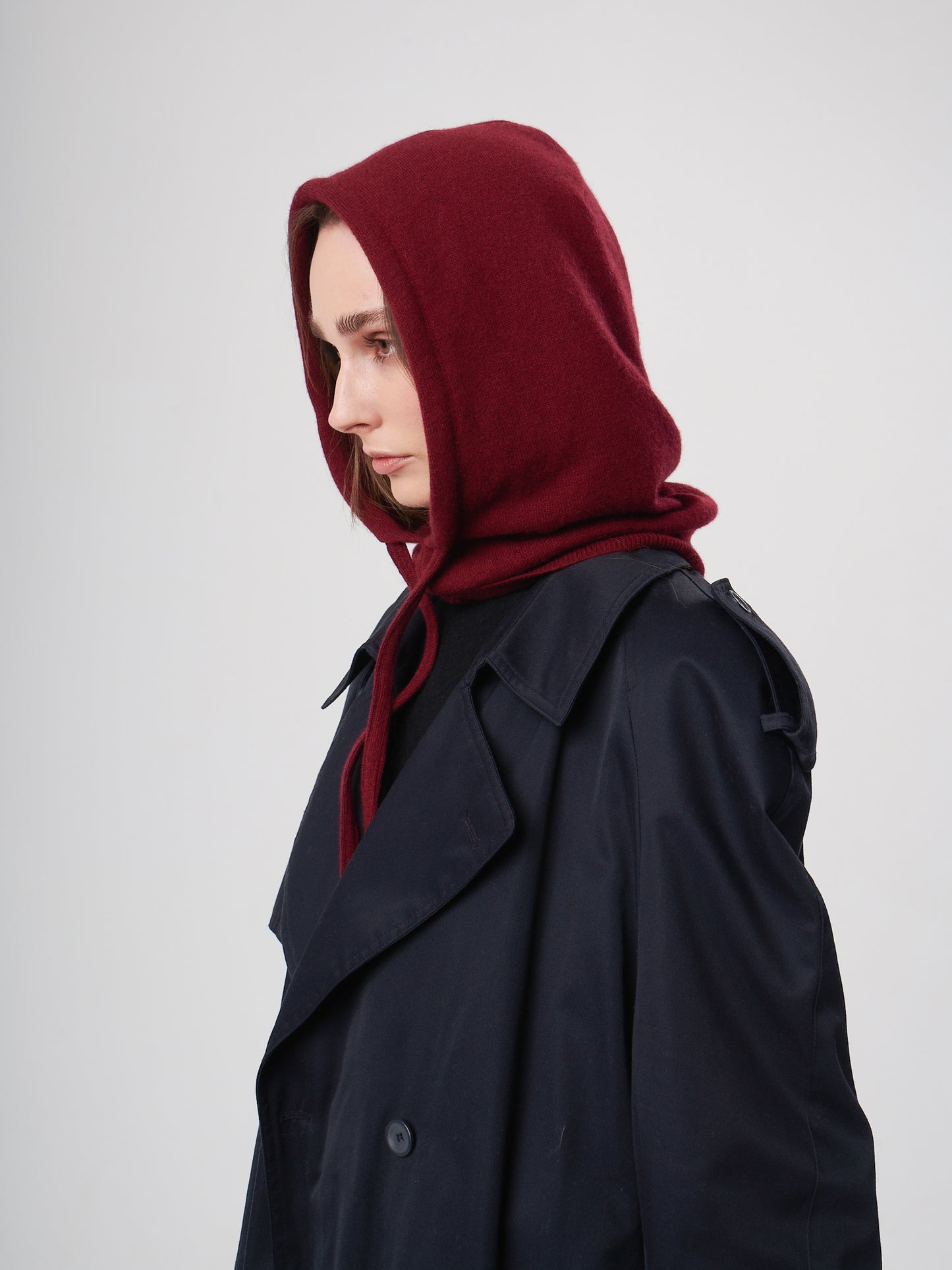 Hood in BALACLAVA cashmere