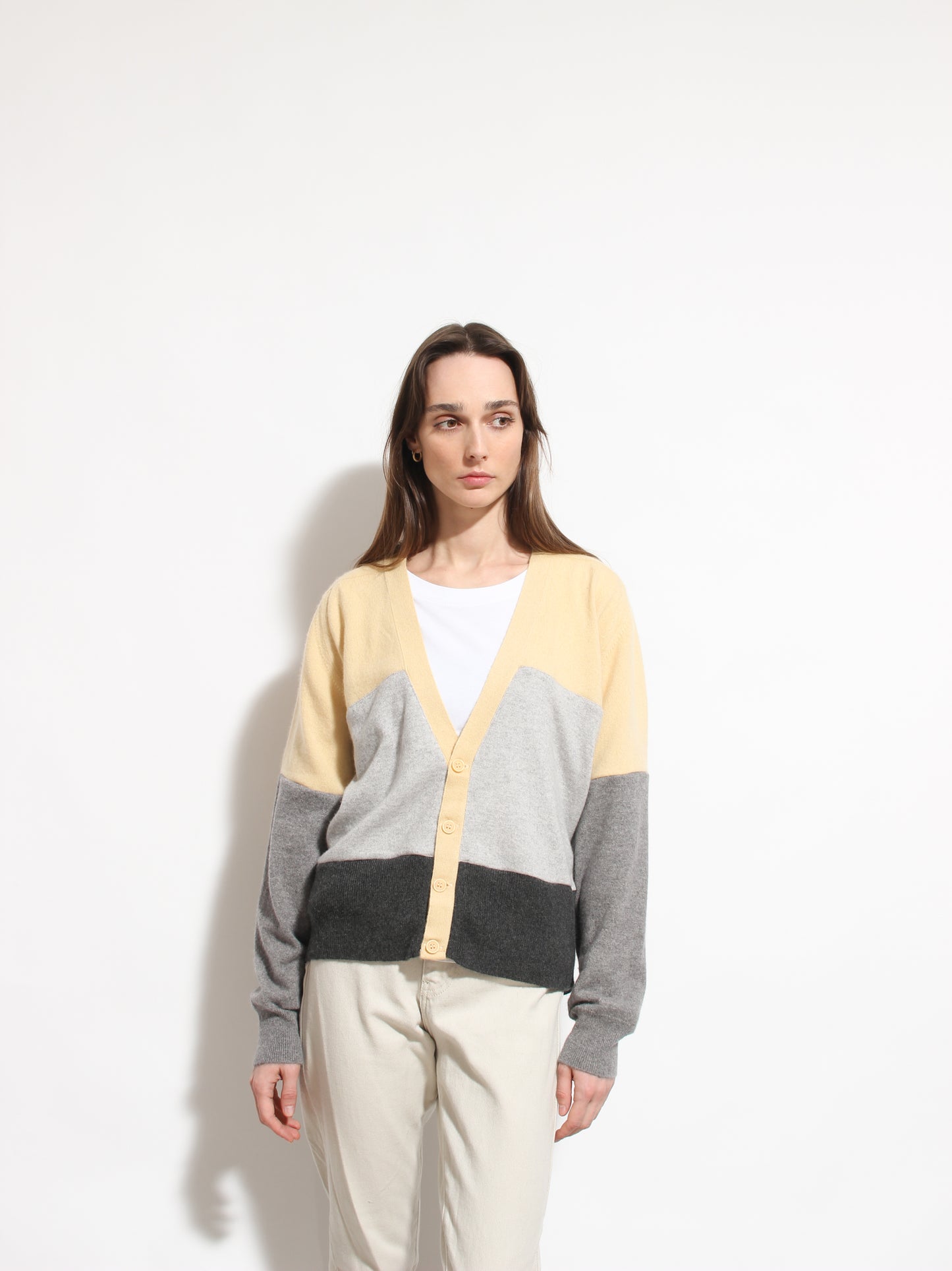 Cardigan z kaszmiru, L