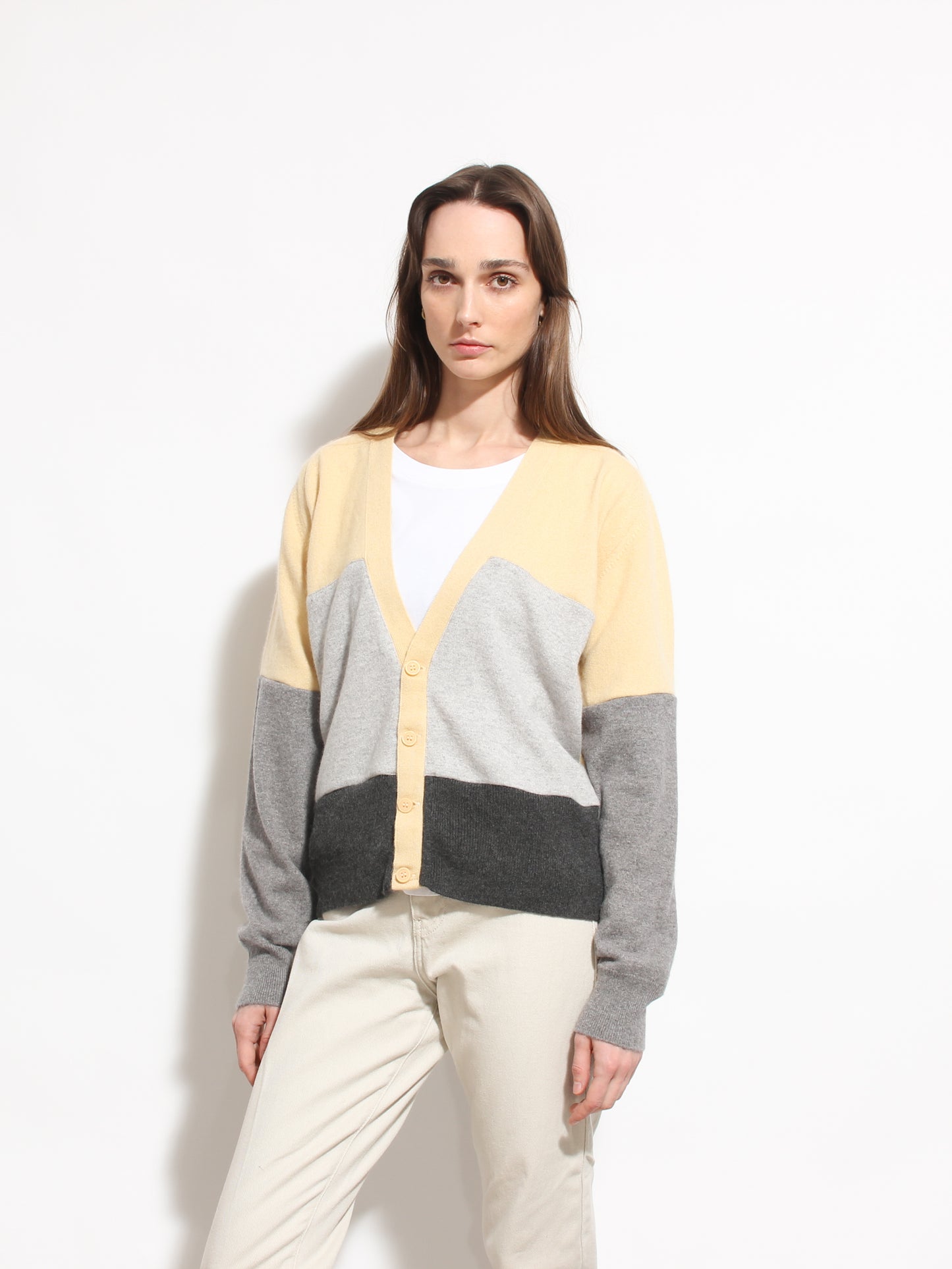 Cardigan z kaszmiru, L
