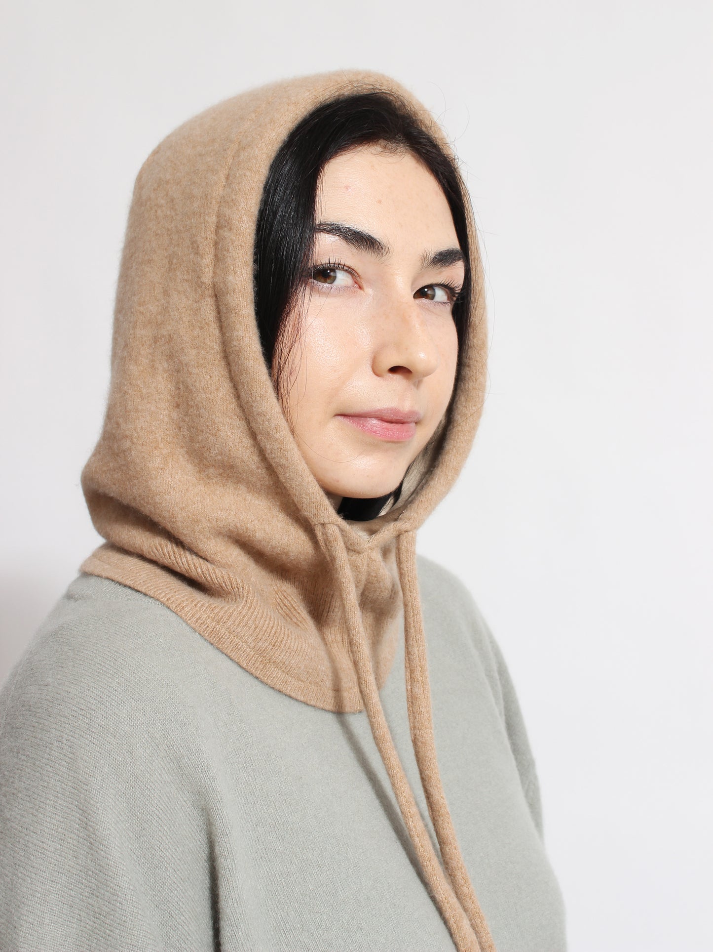 Beige Hood Cashmere & Silk