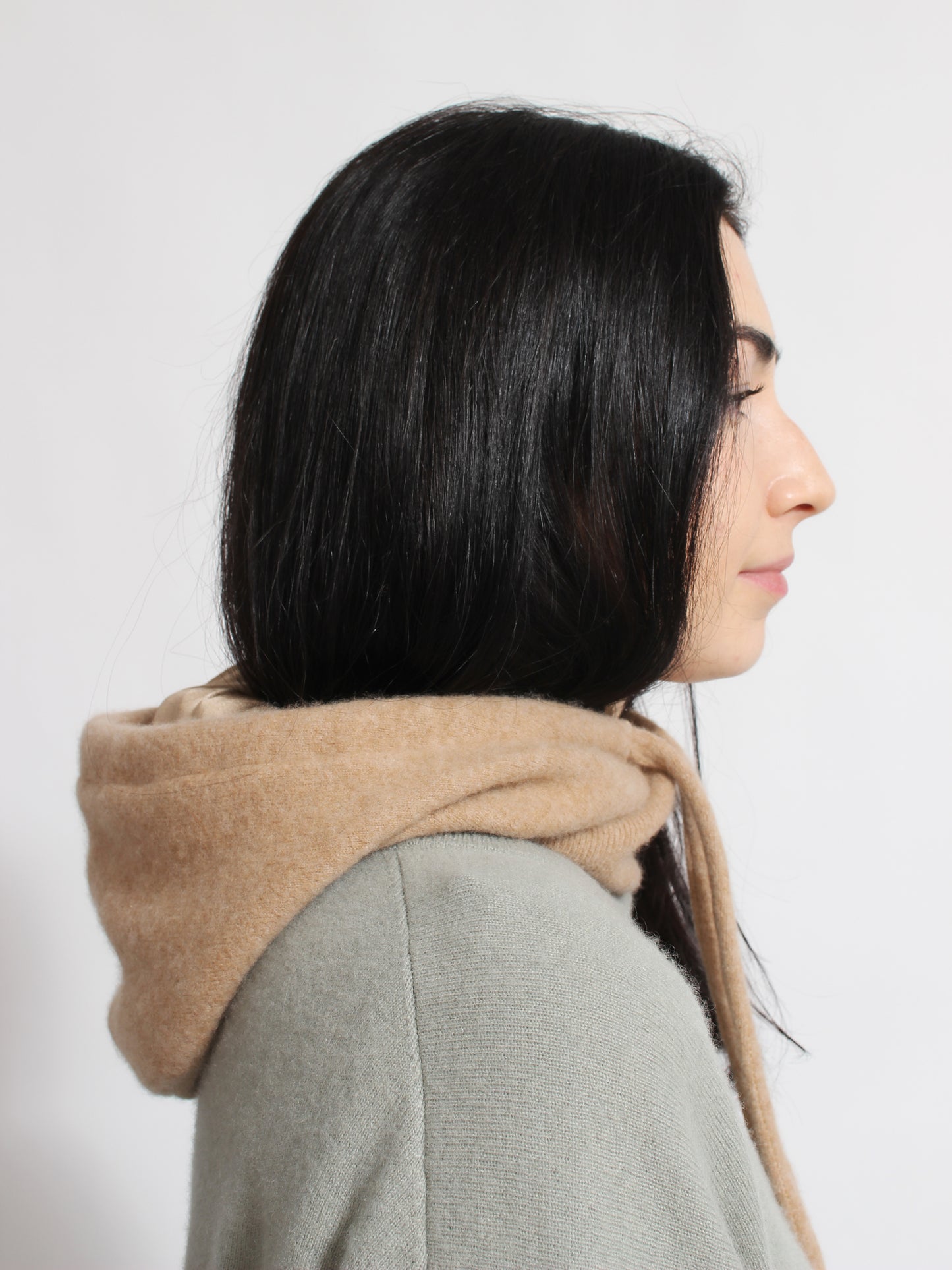 Beige Hood Cashmere & Silk