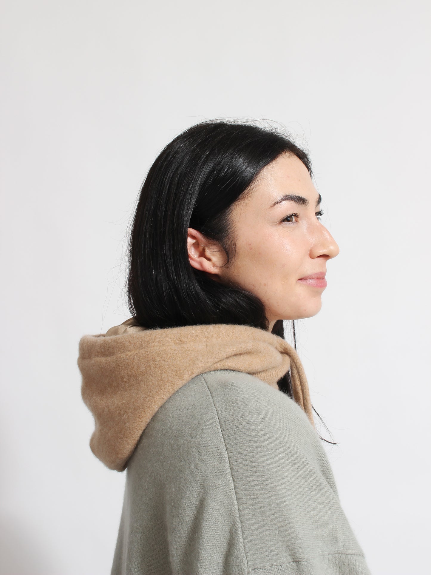 Beige Hood Cashmere & Silk