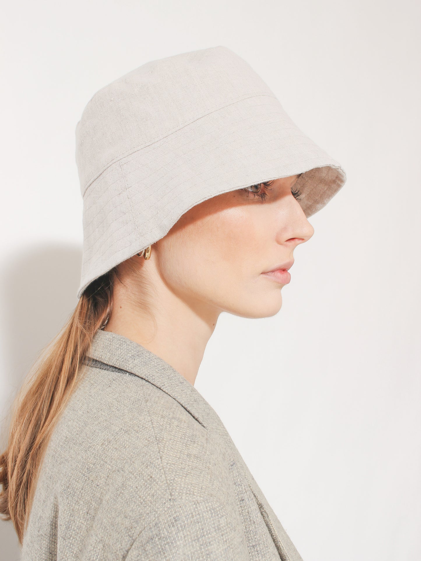Lniany Adults Bucket Hat