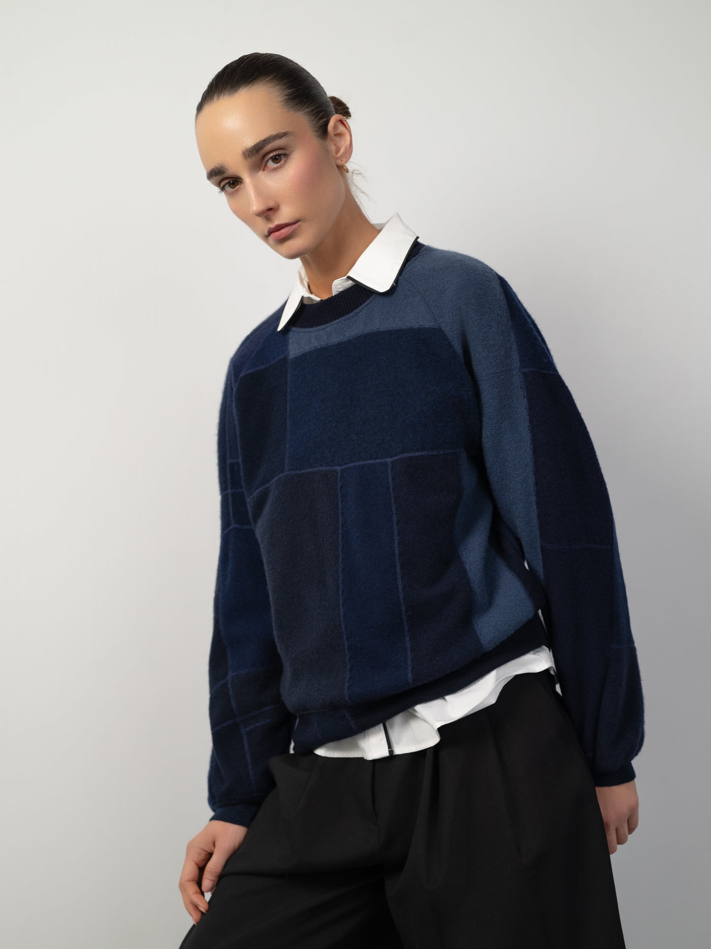 Navy Blue Cashmere Jumper