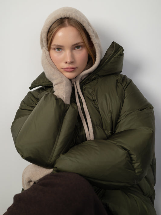 Cashmere Hood & Gloves