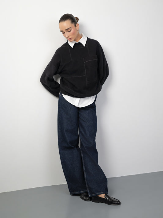 Black Cashmere Jumper