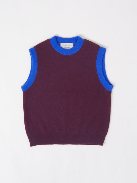Cashmere Vest Burgundy