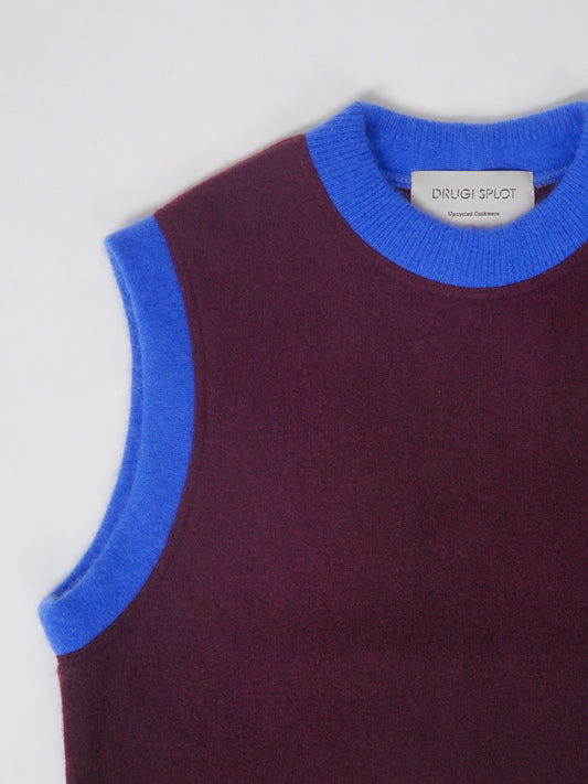 Cashmere Vest Burgundy