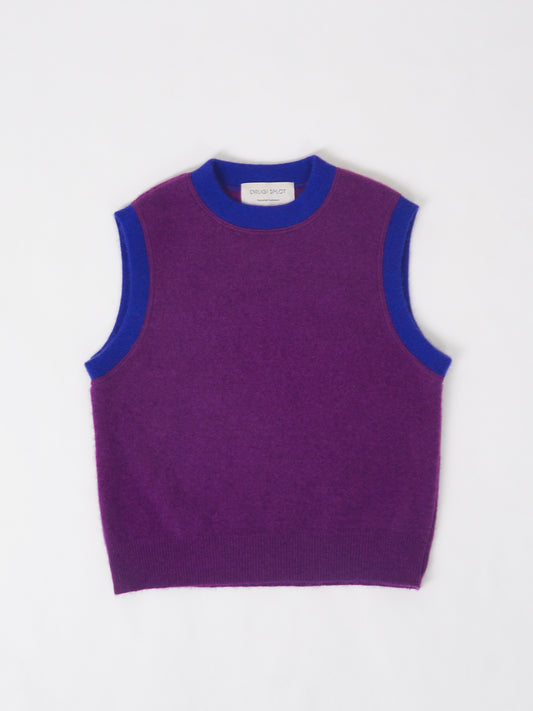 Cashmere Vest Plum