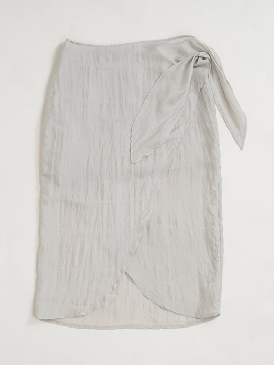 Spódnica Wrap wybielone szałwia