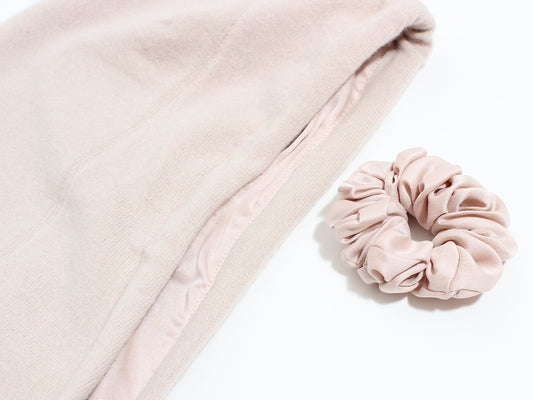 Pale Pink Hood Cashmere & Silk