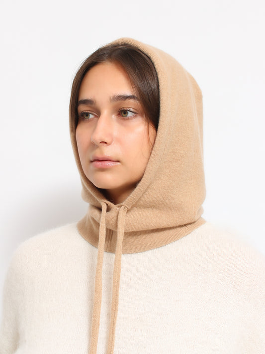 Beige Cashmere Hood