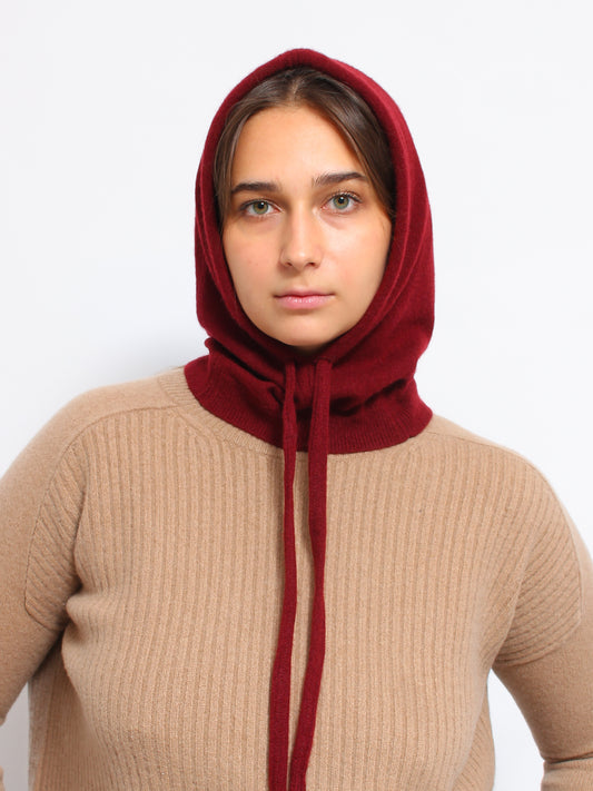 Burgundy Cashmere Hood