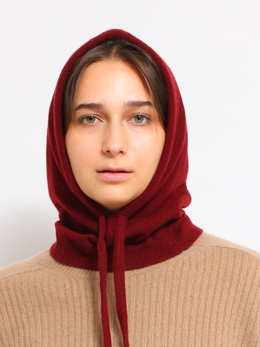 Burgundy Cashmere Hood