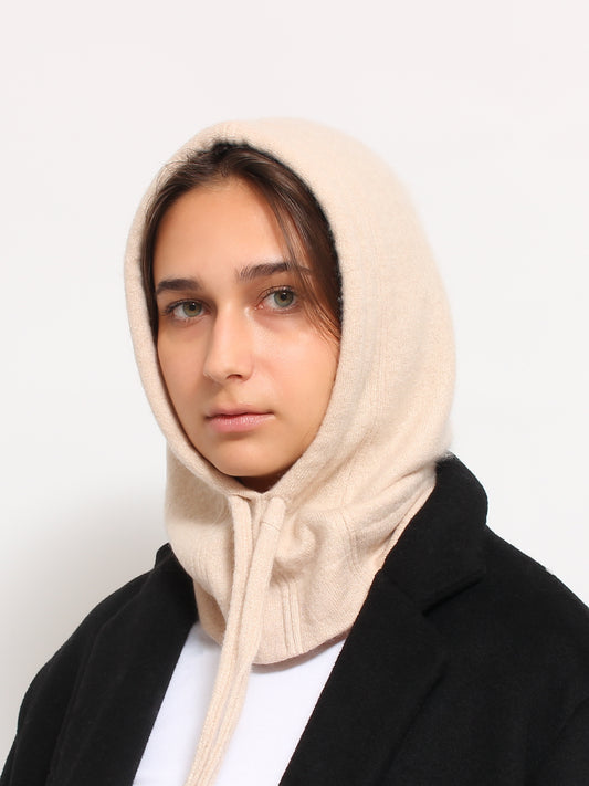 Light Beige Cashmere Hood