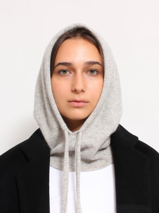 Light Grey Cashmere Hood