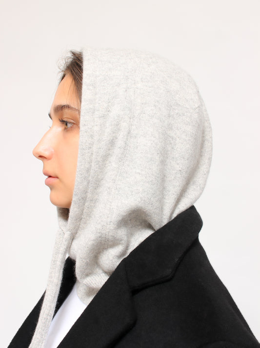 Light Grey Cashmere Hood