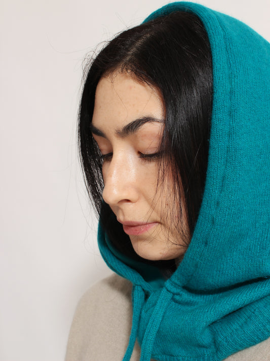 Turquoise Hood Cashmere & Silk