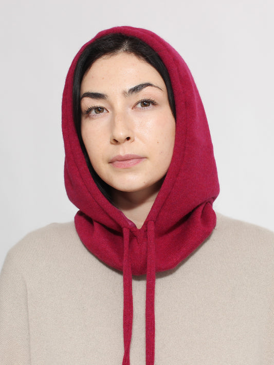 Bordo Hood Cashmere & Silk