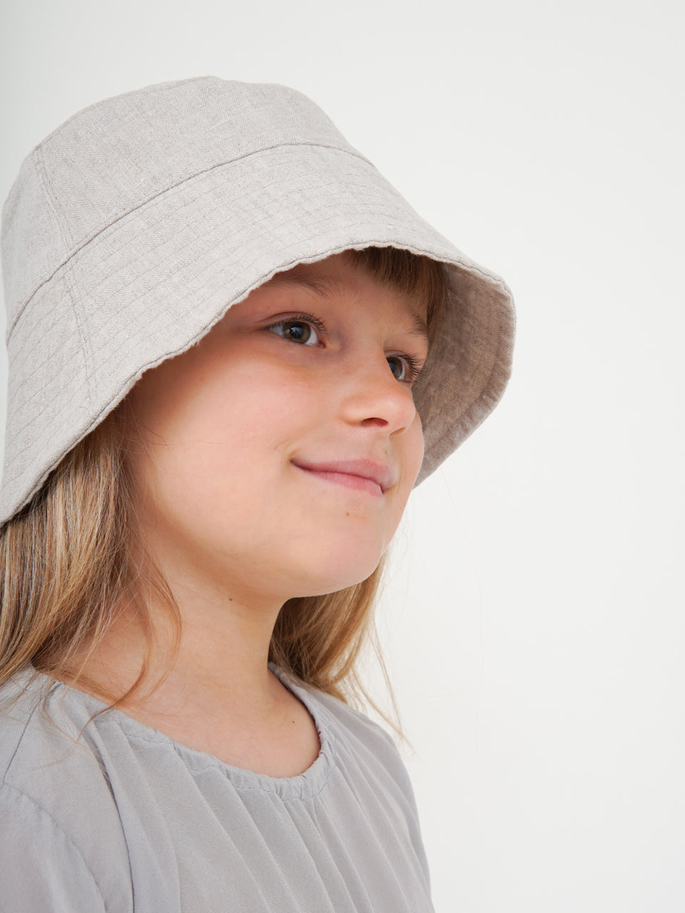 Linen Kids Bucket Hat