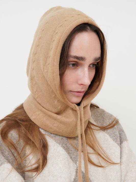 Hood in BALACLAVA cashmere
